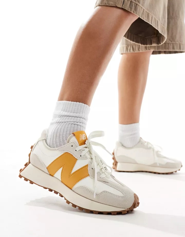 Zapatillas de deporte blanco hueso y amarillas 327 exclusivas en de New Balance Color hueso/amarillo gTRwxyge