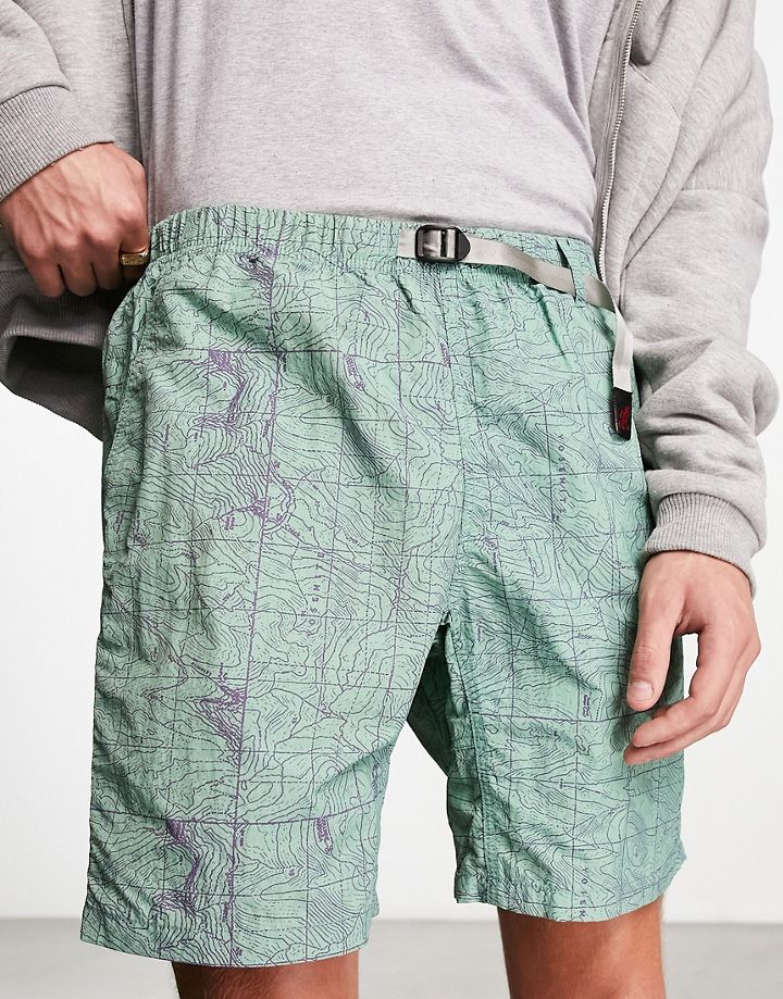 Pantalones cortos verdes de nailon Alpine Packable de G