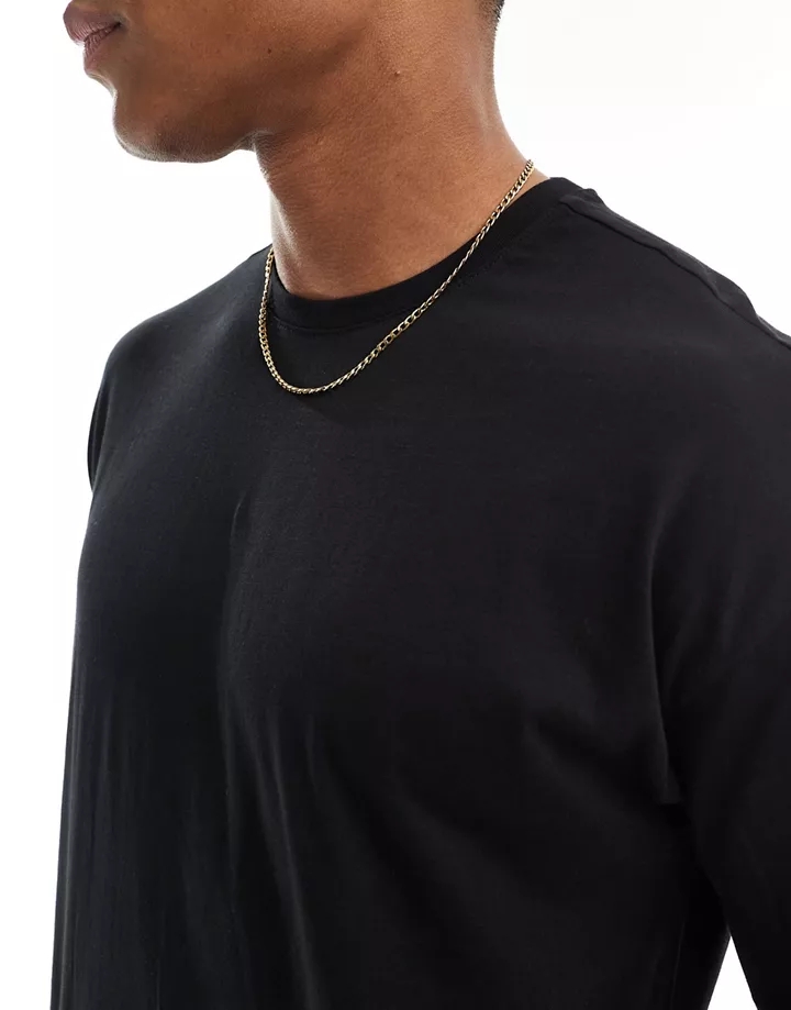 Camiseta extragrande en negro de New Look Black gZAVJt2z