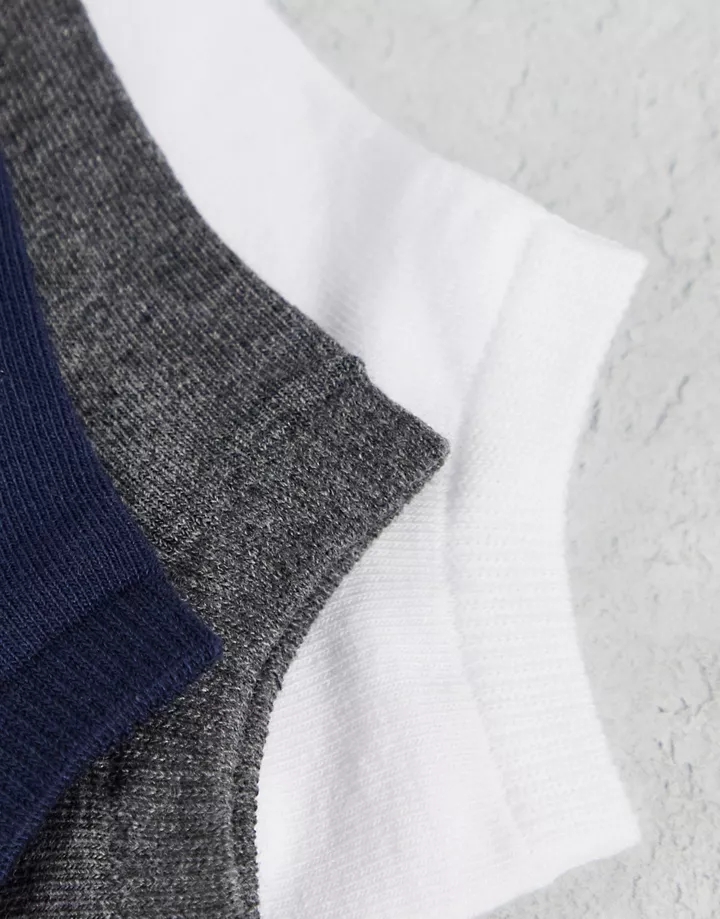 Pack de 3 pares de calcetines deportivos de color azul, blanco y gris de Champion MULTICOLOR gyPAeR6b