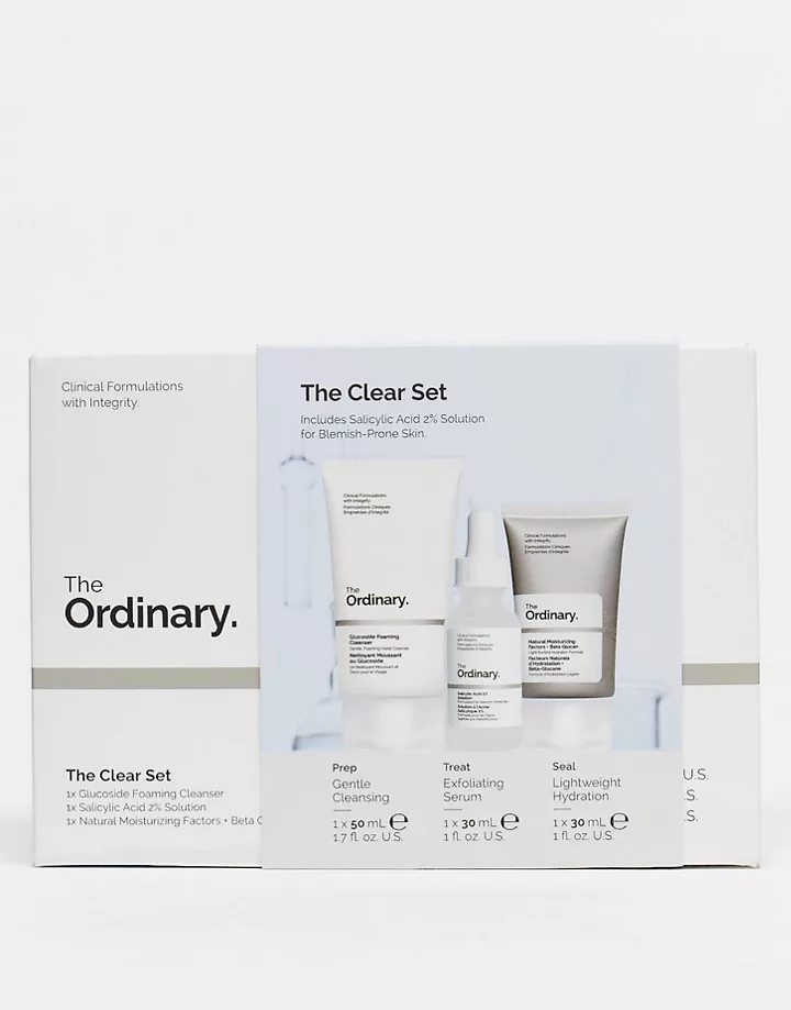 Set de productos de cuidado de la piel The Clear Set de