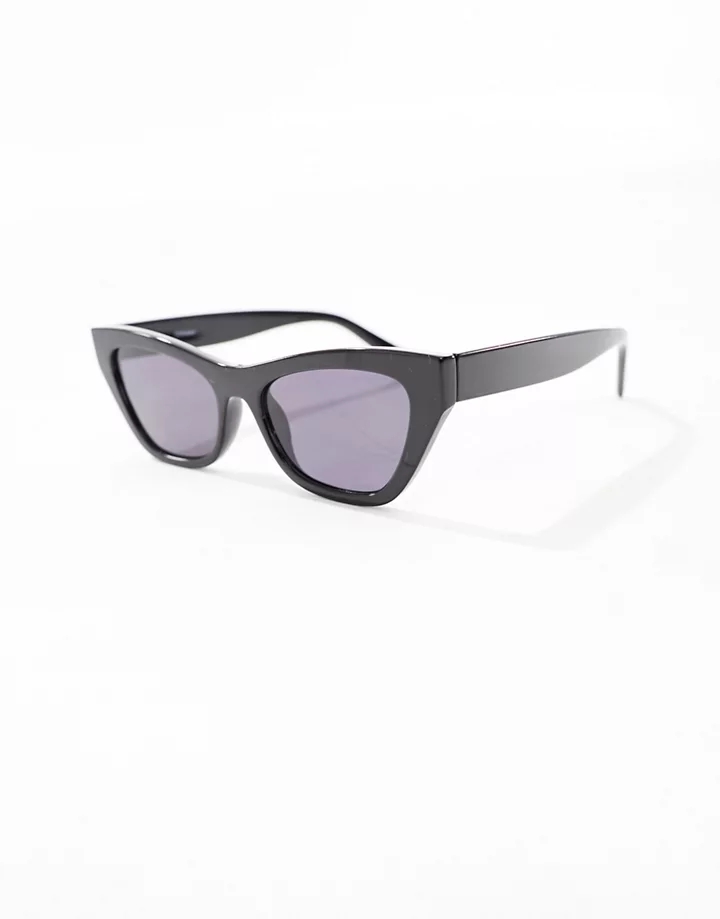 Gafas de sol cuadradas estilo ojos de gato en negro de DESIGN Negro h4JFHUd5