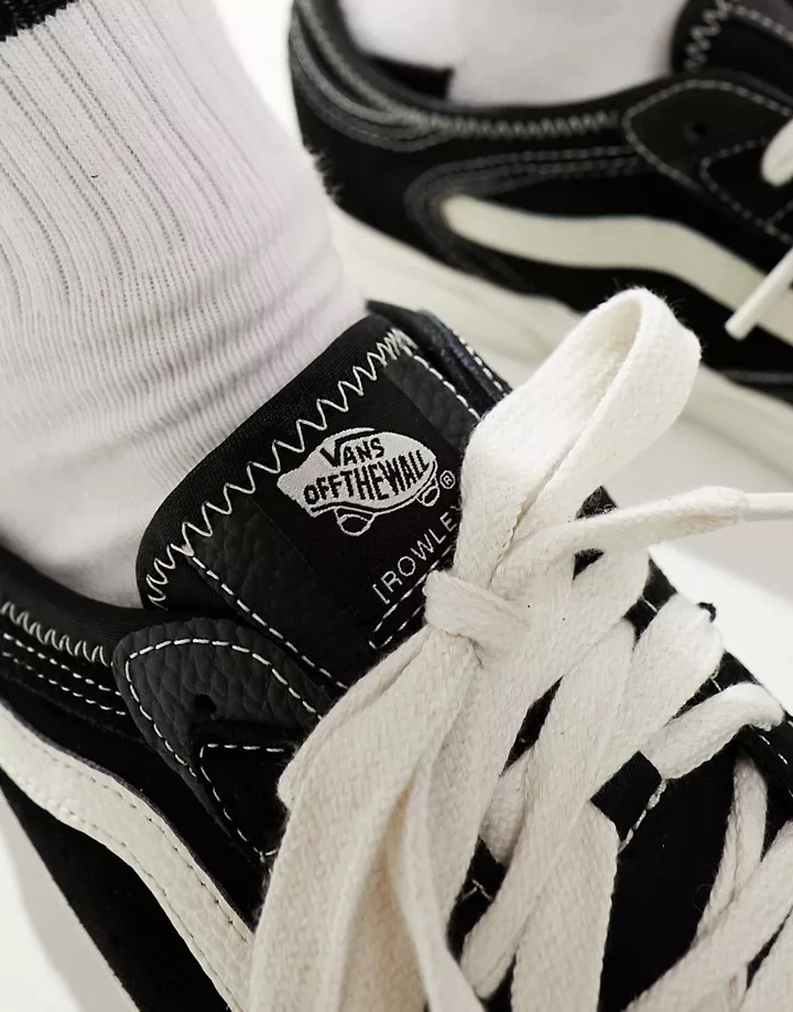 Zapatillas de deporte negras y blancas Rowley Classic de Vans Negro hFzBPATC